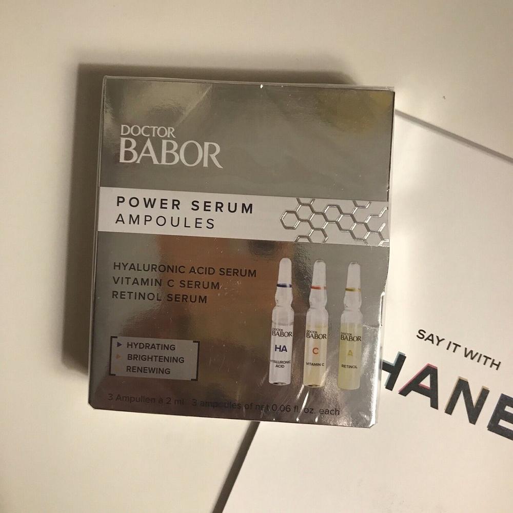 NEW DR. BABOR Power Serum Ampoules Hyaluronic Acid Vitamin C Retinol Samples